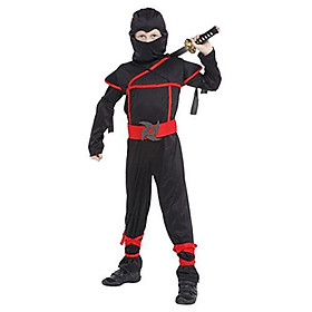 Bộ trang phục Ninja kẻ đỏ hóa trang Halloween cho bé B-0115