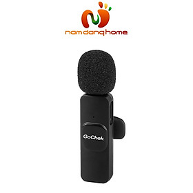 Mua Micro thu âm không dây GoChek A01 - Microphone ghi âm kẹp ve áo hỗ trợ cổng cắm Type C hệ điều hành Androidd - Hàng chính hãng