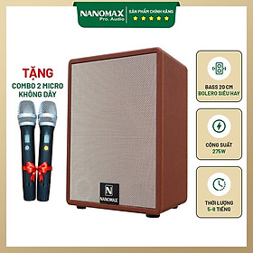 Loa Karaoke xách tay Nanomax K-40 bass 20 cm, công suất 275w. Hàng chính hãng