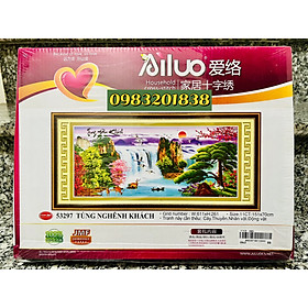 Mua Tranh thêu chữ thập Tùng nghênh khách (151x71cm) AL53297 hàng hộp