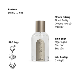 Nước hoa unisex ngọt ngào, ấn tượng, sâu sắc No.04 (Blackcurrant) Morra - dạng xịt