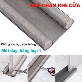 Nẹp Xốp Chặn Khe Cửa Chống Ồn, Chắn Gió, Chặn Côn Trùng, Chống Kẹt Tay Chân Bé Ron To, Ôm Chặt Cửa