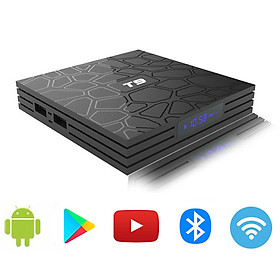 Android Tivi Box T9, Ram 4G, Rom 32G, Bluetooth cài sẵn bộ ứng dụng giải trí miễn phí vĩnh viễn