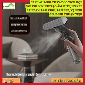 CÂY LAU MINI TỰ VẮT CÓ TÍCH HỢP VÒI PHUN NƯỚC TẠO ẨM SỬ DỤNG KÉP LAU BÀN, LAU KÍNH, LAU BẾP, VỆ SINH GIA ĐÌNH THUẬN TIỆN  