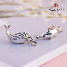 Charm treo hình cá voi dễ thương - Ngọc Quý Gemstones