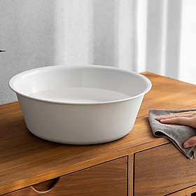 Mua Chậu nhựa rửa mặt  giặt đồ màu trắng phong cách tối giản
