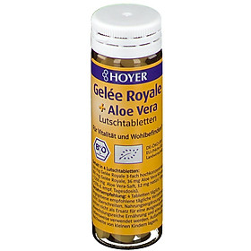 Kẹo ngậm sữa ong chúa và nha đam hữu cơ Hoyer Organic Royal Jelly + Aloe