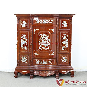 Mua Tủ Thờ Cẩn Ốc Xà Cừ Gỗ Căm Xe Bụng Phệ Cao Cấp Đẹp Giá Tốt