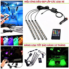 BỘ ĐÈN TRANG TRÍ Ô TÔ XE MÁY CỰC NGẦU , ĐÈN GẦM Ô TÔ XE MÁY 4 LED SIÊU ĐẸP CHO GHẾ Ô TÔ