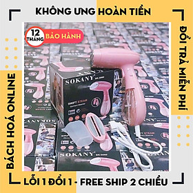 Bàn là hơi nước Sokany,Bàn ủi hơi nước Sokany cầm tay gấp gọn, bàn là Sokany đa năng tiện lợi