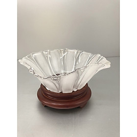 Mua Bát thả hoa thuỷ tinh ( tặng kèm đế gỗ)