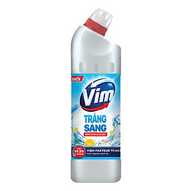 Gel Tẩy Rửa Diệt Khuẩn Bồn Cầu Và Nhà Tắm Vim Trắng Sáng Hương Chanh Sả Chai 880ml