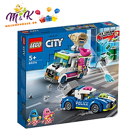 Đồ Chơi LEGO CITY Xe Cảnh Sát Truy Đuổi Tên Cướp Xe Kem 60314