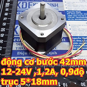 Mua Động cơ bước 42mm 12-24V  1 2A  0 9độ trục 5*18mm kde2620