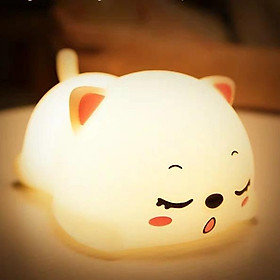 Mua Đèn ngủ hình pet nằm Cảm ứng ánh sáng Đổi màu liên tục