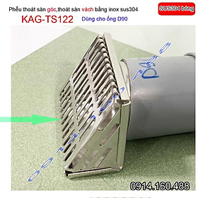 Mua Phễu thoát nước mưa thoát ngang D90 KAG-TS122  phễu thoát nước vách tường hành lang thoát nước nhanh sử dụng tốt