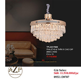 ĐÈN THẢ TRẦN PHA LÊ / ĐÈN THÔNG TẦNG TRANG TRÍ PHÒNG KHÁCH / PHÒNG NGỦ / CẦU THANG / KHÔNG GIAN SANG TRỌNG AZP-2231 phong cách đương đại, hàng nhập khẩu AZP