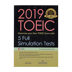 [Tải ebook] 2019 Toeic – 5 Full Simulation Tests PDF