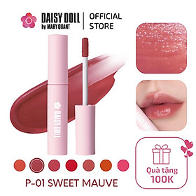 Son Tint Dạng Kem Bóng Daisy Doll By Mary Quant Nhật Bản Cho Đôi Môi Mọng Nước, Căng Mướt P-01 Sweet Mauve 5g