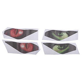 4x Motorcycle Accessories Eyes Headlight Sticker Decals   for