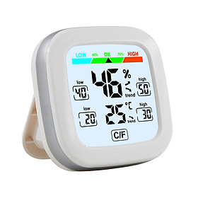 Indoor Electronic Hygrometer and Thermometer Digital Temperature Humidity Meter Wireless Sensor Temp. and Humidity Monitor with Trend Backlight