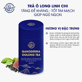 Trà Ô Long Linh Chi ROFFESCO PREMIUM OOLONG TEA Mùi Thơm Thư Giãn Thượng Hạng Nguyên Chất Lon 150G