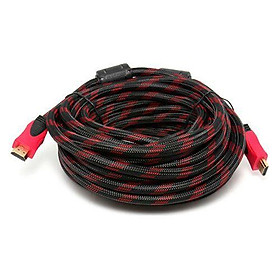 Mua Cáp HDMI Dây Tròn lưới dài 20 mét Chuẩn 1.4V chống nhiễu - HDMI to HDMI 2 đầu đực