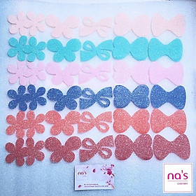 Miếng dán tóc dán mái tự dính nhũ kim tuyến, size to giúp cố định tóc cho trang điểm, đắp mặt Link 2