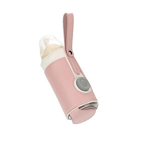 USB Bé Bình Di Động Du Lịch Hâm Sữa Điều Chỉnh 3 Tốc Độ Trẻ Sơ Sinh Bú Bình Đun Nóng Nắp Cách Nhiệt Bình Giữ Nhiệt - USB