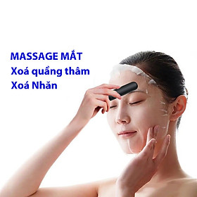 Máy massage mắt mini cầm tay 10 chế độ - Máy chống đau mỏi cơ cao cấp sạc USB loại bỏ quầng thâm mắt (Hàng Chính Hãng)