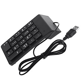 USB 18 Keys Num Pad Numeric Keypad Keyboard for Laptop Notebook