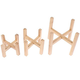 Mua Chân giá đỡ chậu cây cảnh  kệ gỗ thông tự nhiên để chậu hoa trang trí nhà cửa  văn phòng công ty