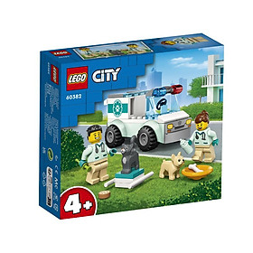Đồ Chơi Lắp Ráp LEGO City Xe Cứu Hộ Thú Y 60382