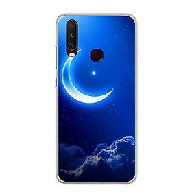 Ốp lưng cho Vivo Y12 - 0220 MOON01 - Ốp dẻo - Hàng Chính Hãng