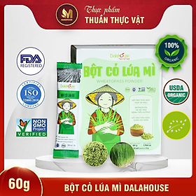 Bột Cỏ Lúa Mì Hữu Cơ Nguyên Chất Sấy Lạnh Dalahouse - Ngăn Ngừa Tiểu Đường, Phòng Ngừa Thiếu Máu, Máu Nhiễm Mỡ, Thanh Lọc Gan và Dạ Dày, Giảm Cân, Hỗ Trợ Điều Trị Viêm Loét Dạ Dày, Giảm Táo Bón, Hỗ Trợ Tiêu Hóa