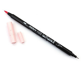 Bút lông hai đầu màu nước Marvy LePlume II 1122 - Brush/ Extra fine tip - Blush Pink (76)