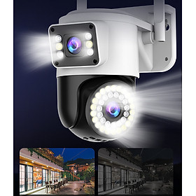 Camera Wifi Yoosee 2 Mắt Xem 2 Màn Hình Cùng Lúc Ngoài Trời - Hàng Nhập Khẩu