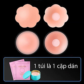 Hình ảnh Miếng dán ngực (đầu ti) silicon cao cấp BT0145 mềm mại và tái sử dụng được 6 tháng - Miếng dán nâng ngực silicon