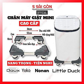 Chân đế máy giặt mini và máy lọc nước trụ Inox cao cấp