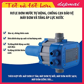 Mua Rơ le bơm nước tự động  chống cạn và bảo vệ máy bơm  tăng áp lực nước Người dùng không phải reset lại sau khi mất điện
