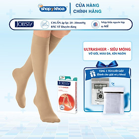 Vớ y khoa gối JOBST UltraSheer - Siêu Mỏng điều trị giãn tĩnh mạch chân - Da