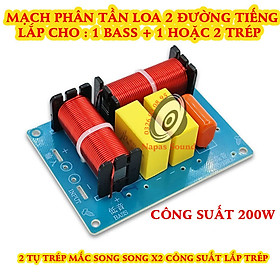 MẠCH PHÂN TẦN 2 LOA BASS 16 20 25 WEAH228 CÔNG SUẤT 200W - CHO CÁC THÙNG LOA NHỎ - PHÂN TẦN 2 ĐƯỜNG TIẾNG