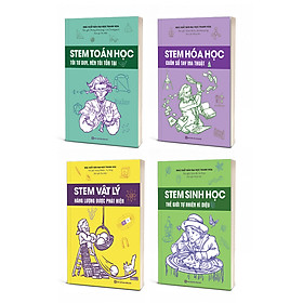 Sách - Combo STEM Toán học - Hóa học - Sinh học - Vật lý dành cho học sinh - Phát triển tư duy logic, khám phá khoa học - Nhà Xuất Bản Hồng Đức