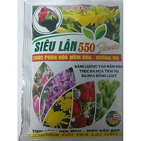 Siêu lân 550 NPK 10-55-10 - thúc phân hóa mầm hoa dưỡng nụ - gói 100g