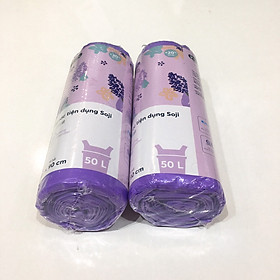 Túi rác tiện dụng Soji 50L x 19 túi (Size L) Hương Lavender 