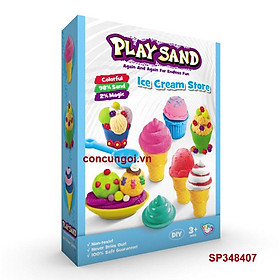 Đồ Chơi Hộp đất sét cát màu nặn làm kem , LZY802 (hộp) - SP348407