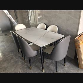 Mua Bộ bàn ăn mặt đá phiến ceramic kết hợp ghế Monet