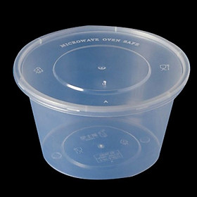 Mua 10 Hộp nhựa tròn đựng thức ăn  hủ tiếu  kèm nắp nhựa PP cao cấp chịu nhiệt  dẻo dai  không độc hại