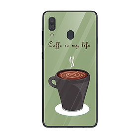 Ốp lưng dành cho điện thoại Samsung Galaxy A in họa tiết Coffee is my life