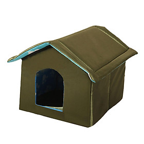 Stray Cats Shelter Feral Cats Warm House, Weatherproof Furniture Small Dogs Cave, Rainproof Cat Bed, Pet House